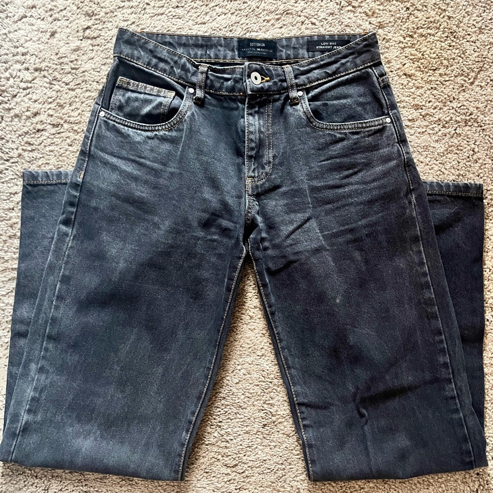 Cotton on low rise straight jeans